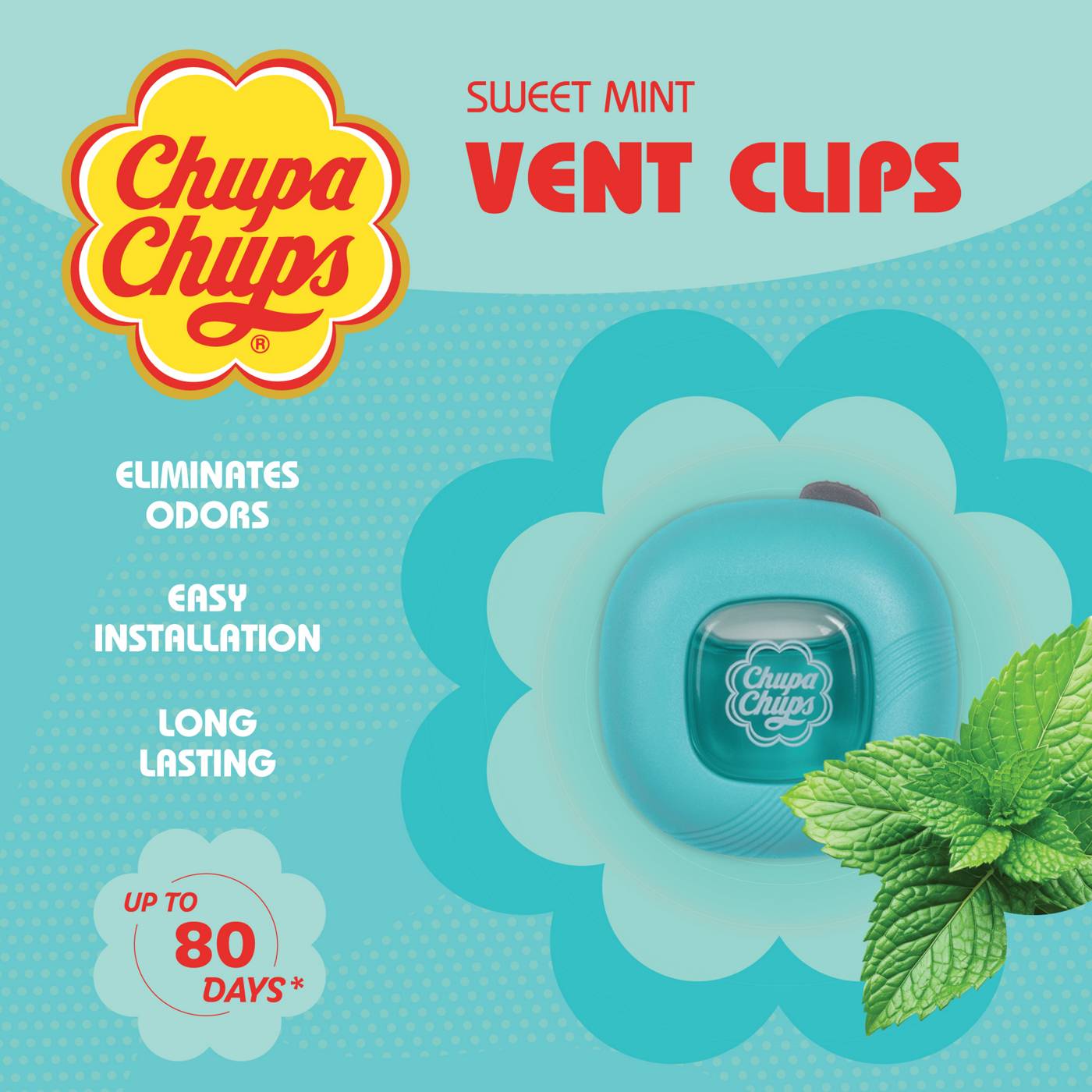 Chupa Chups Vent Clip Air Fresheners - Sweet Mint; image 2 of 4