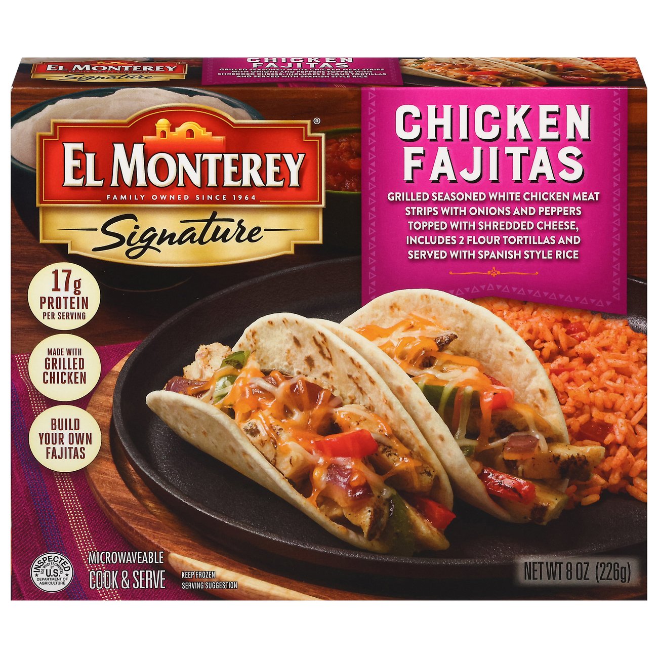 El Monterey Signature Chicken Fajita Frozen Meal - Shop Entrees & sides ...