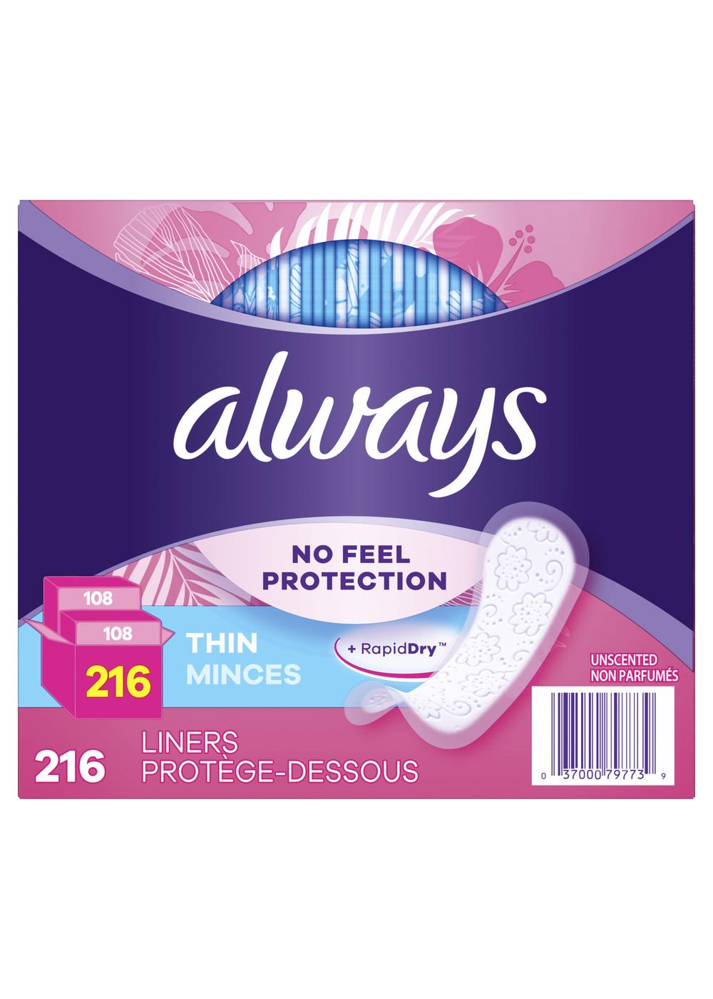 Always Thin Liners Regular Unscented; image 5 of 8