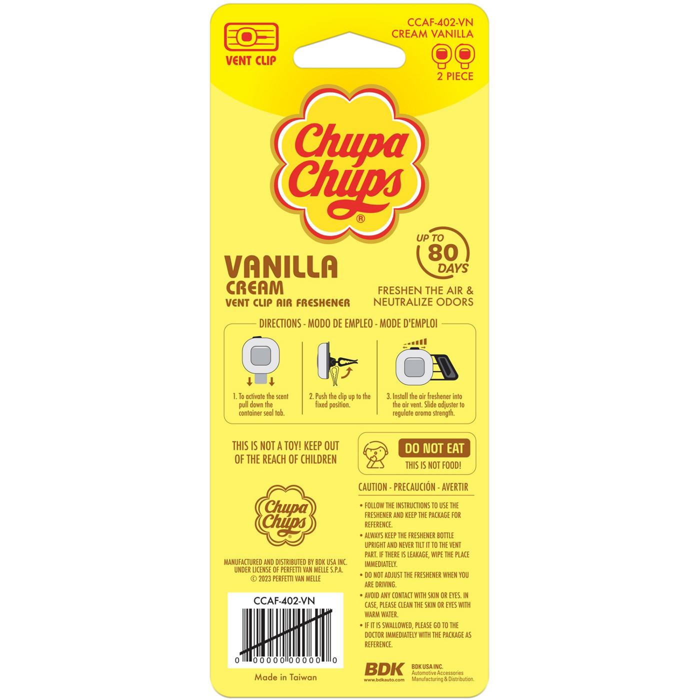 Chupa Chups Vent Clip Air Fresheners - Vanilla Cream; image 4 of 4