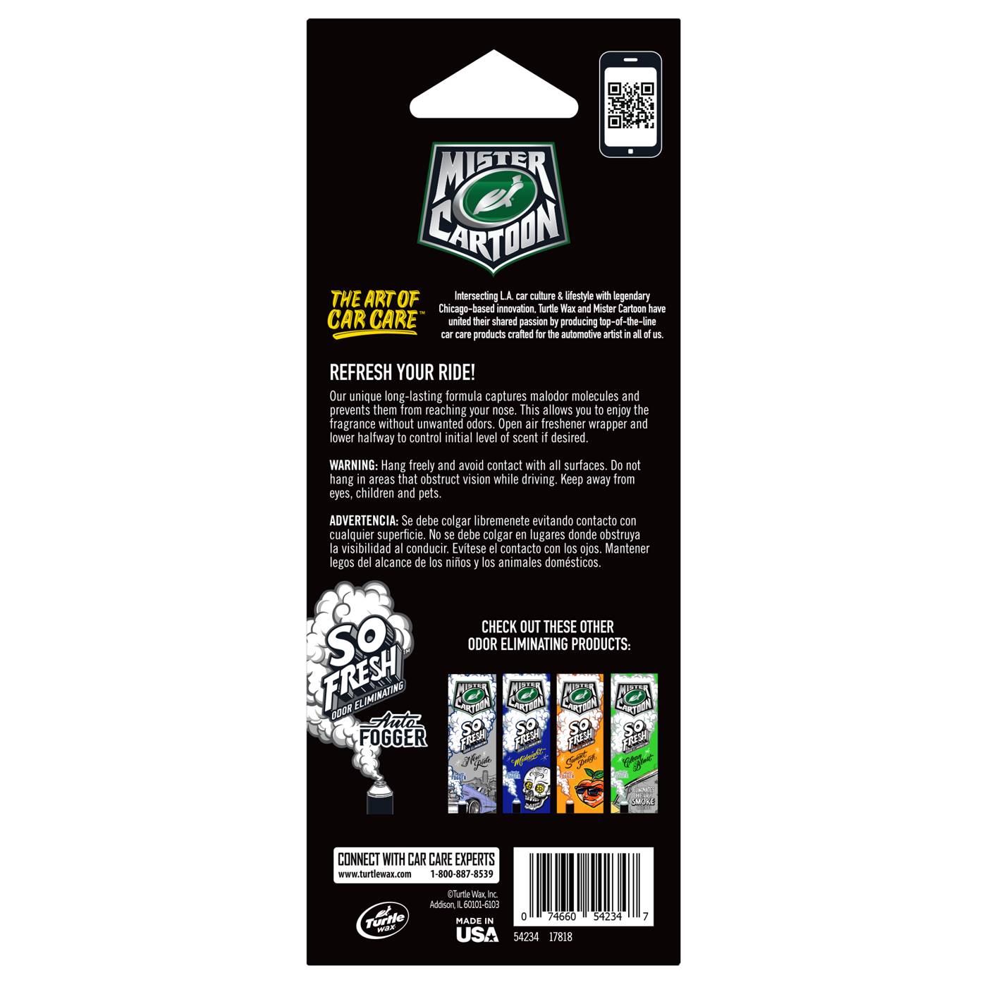Turtle Wax Mister Cartoon Paper Air Fresheners - Clown Town; image 2 of 2