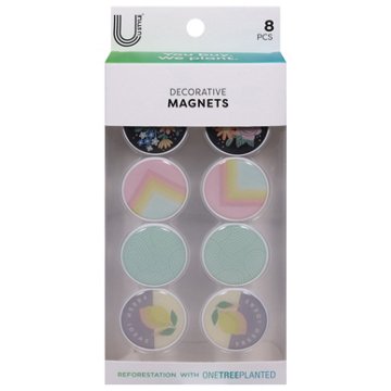 U Style Decorative Magnets, 8 pc