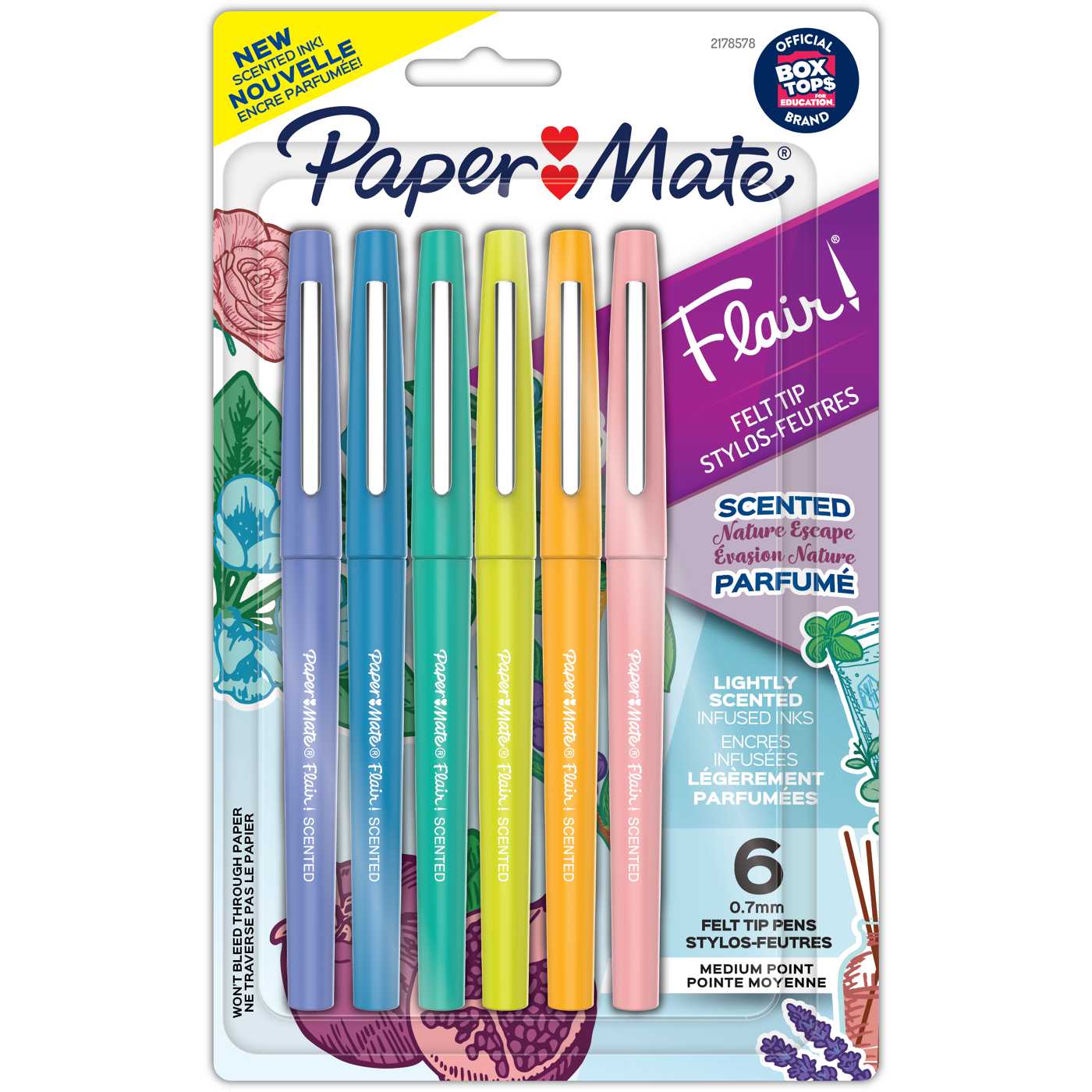 Paper Mate Flair Nature Escape Scented 0.7mm Felt Tip Pens - Assorted Ink; image 1 of 2