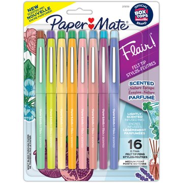 Paper Mate Flair! Nature Escape Scented 0.7mm Felt Tip Pens - Assorted Ink