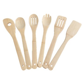 our goods Bamboo Cooking Utensils, 6 pc