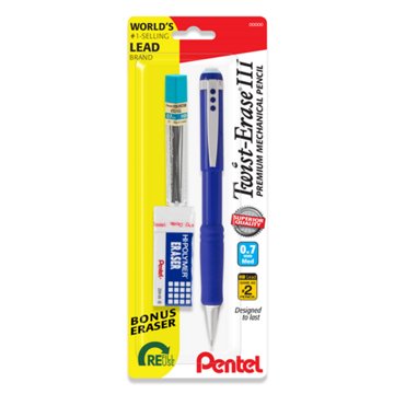 Pentel Twist-Erase III 0.7mm Premium Mechanical Pencil Set, 1.00 ea