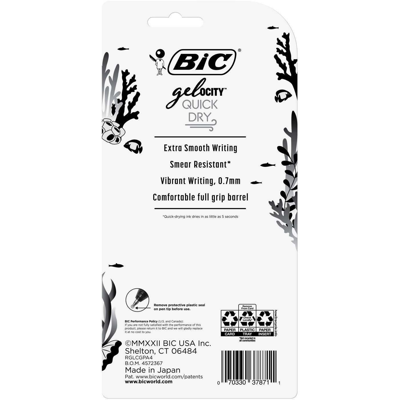 BIC Gel-ocity Quick Dry 0.7mm Gel Pens - Ocean Theme Assorted Ink; image 2 of 2