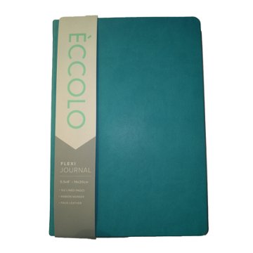 Eccolo Flexi Journal - Teal, 5.5" x 8"