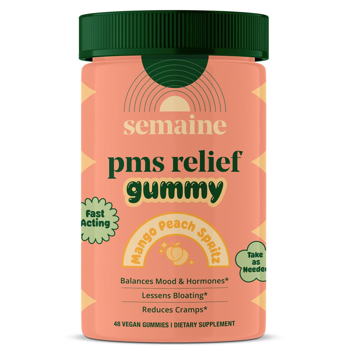 Semaine PMS Relief Gummy - Mango Peach Spritz - Shop Pads & liners at H-E-B