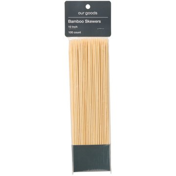 our goods Bamboo Skewers, 10 in., 100 ct