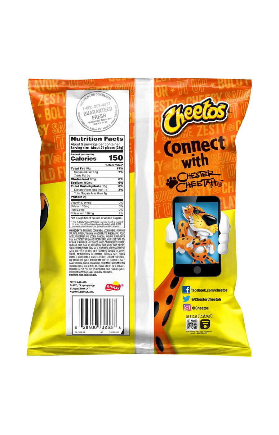 Cheetos Crunchy Buffalo Cheese Snacks; image 2 of 2