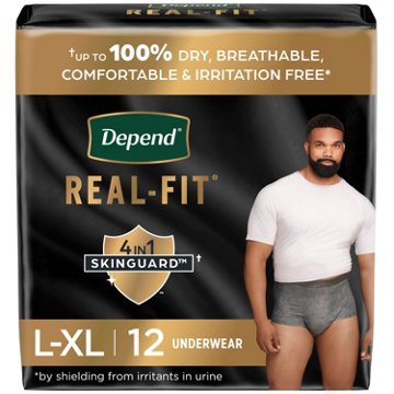 Depend Real Fit Men Underwear - L/XL