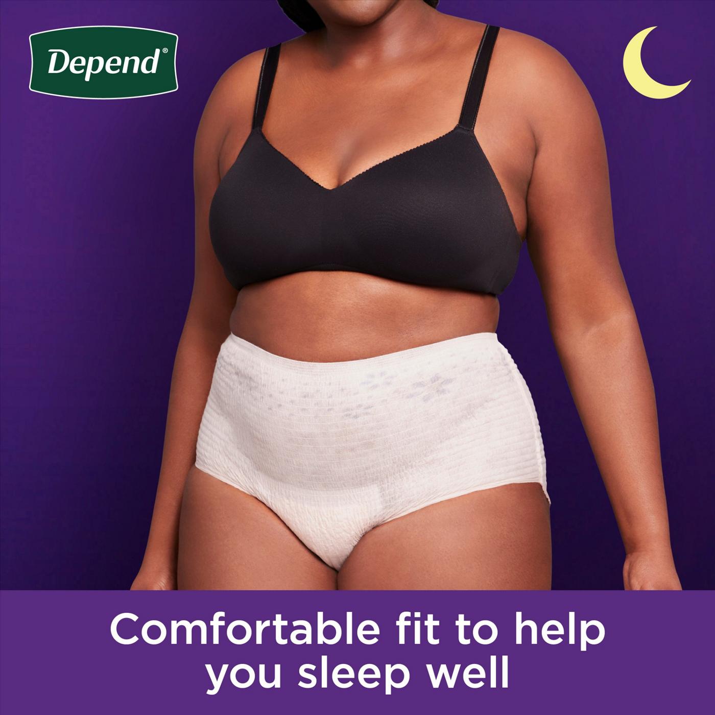 Depend Night Defense Overnight Underwear - Large; image 3 of 6