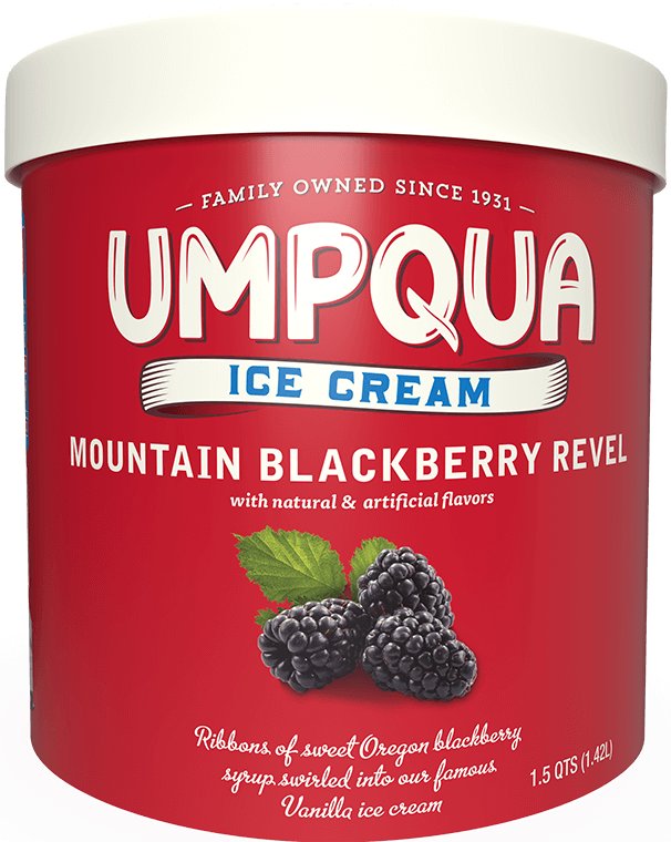 Umpqua Mountain Blackberry Revel Ice Cream, 1.5 qt | Central