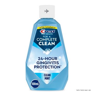 Crest Travel Size Mouthwash Pro Health Complete Clean - Clean Mint, 3.3 oz