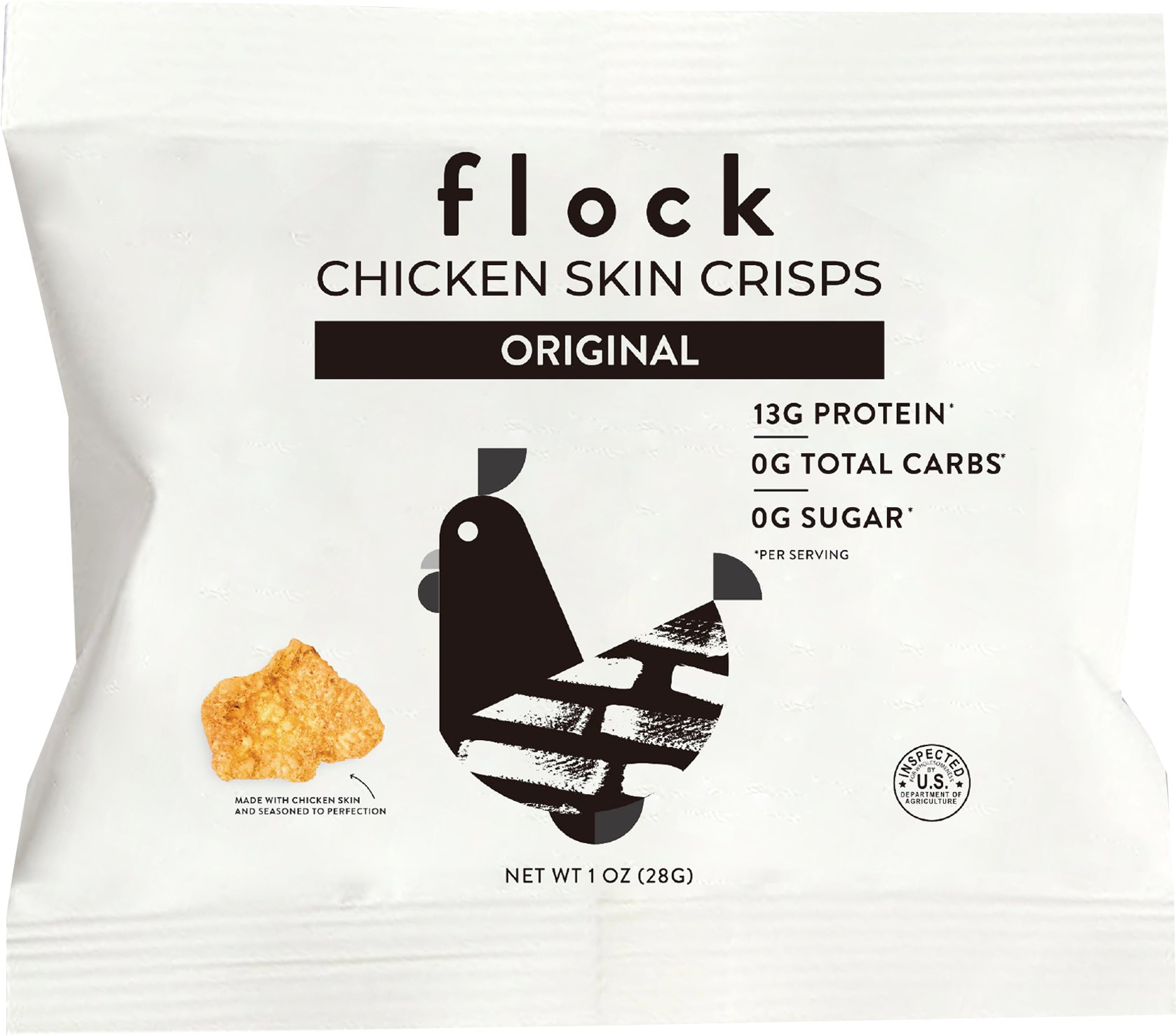 flock Chicken Skin Crisps - Original - Shop True Texas barbecue at H-E-B