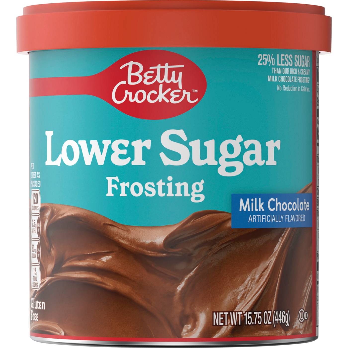 Betty Crocker Milk Chocolate Lower Sugar Frosting; image 1 of 4