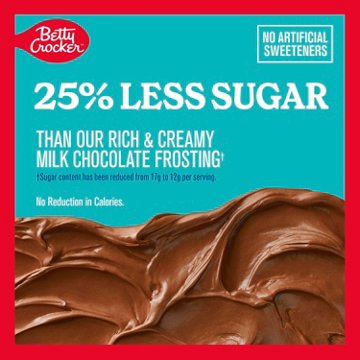 Betty Crocker Lower Sugar Frosting - Milk Chocolate
