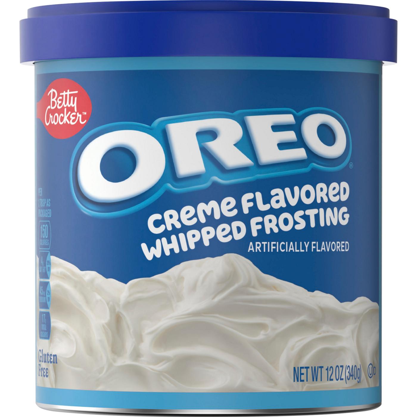 Betty Crocker Oreo Creme Flavored Whipped Frosting; image 1 of 4