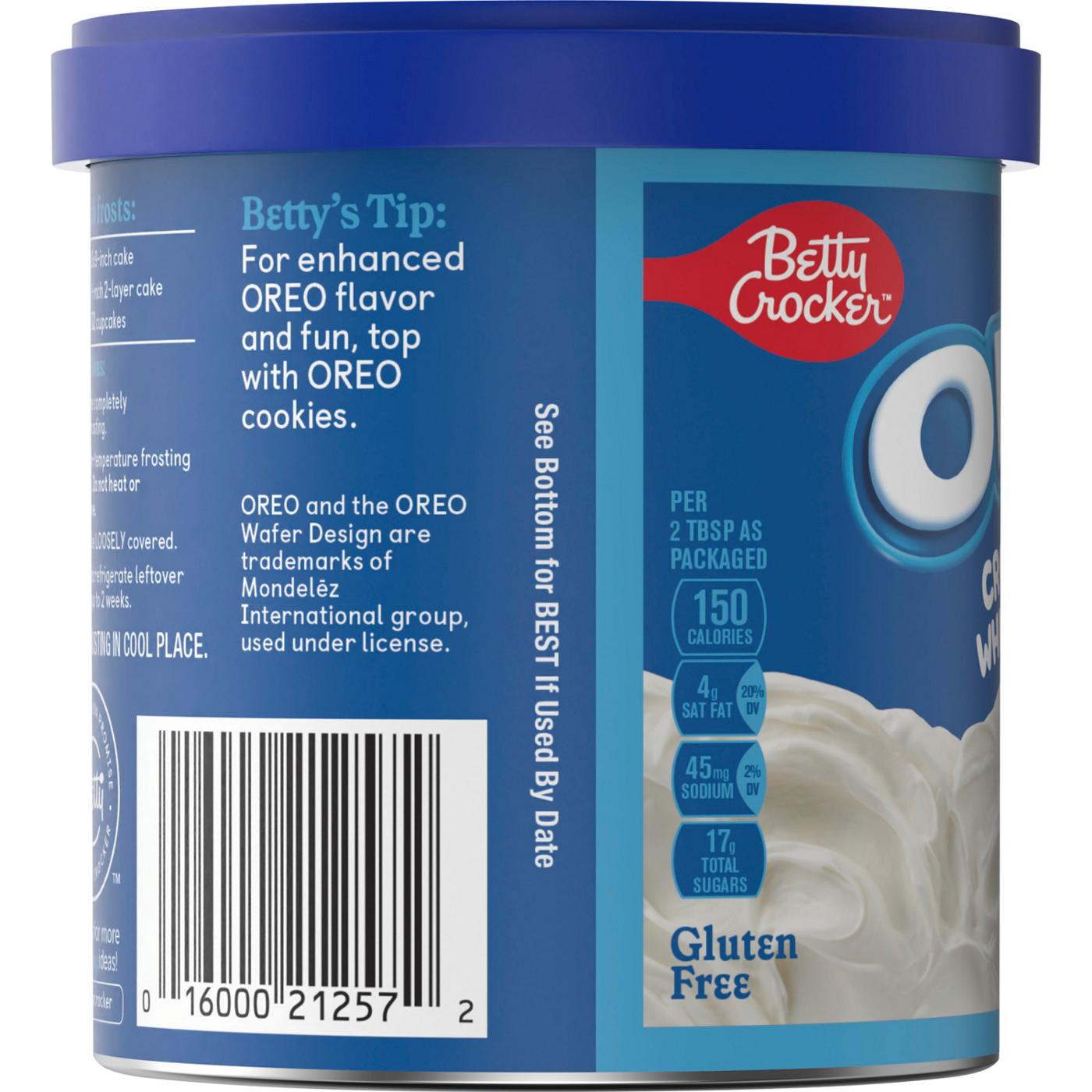 Betty Crocker Oreo Creme Flavored Whipped Frosting; image 3 of 4