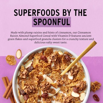 Purely Elizabeth Cinnamon Raisin Almond Superfood Cereal