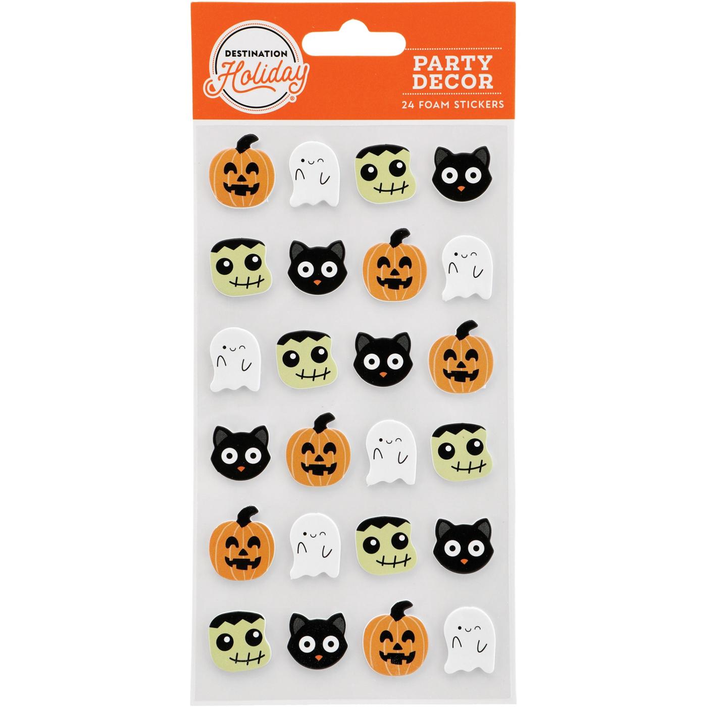 Destination Holiday Assorted  Halloween Characters Foam Stickers; image 1 of 2