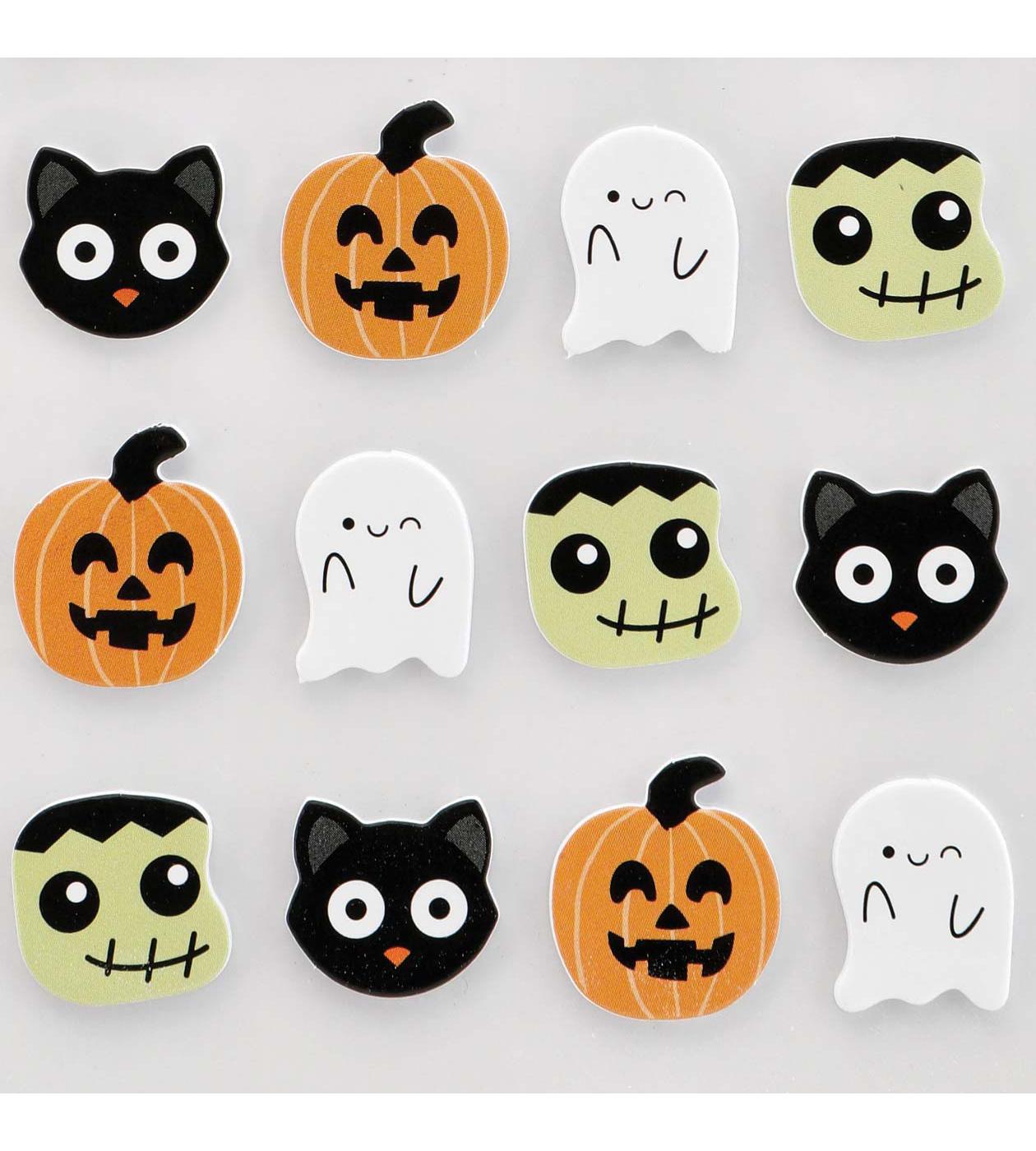 Destination Holiday Assorted  Halloween Characters Foam Stickers; image 2 of 2