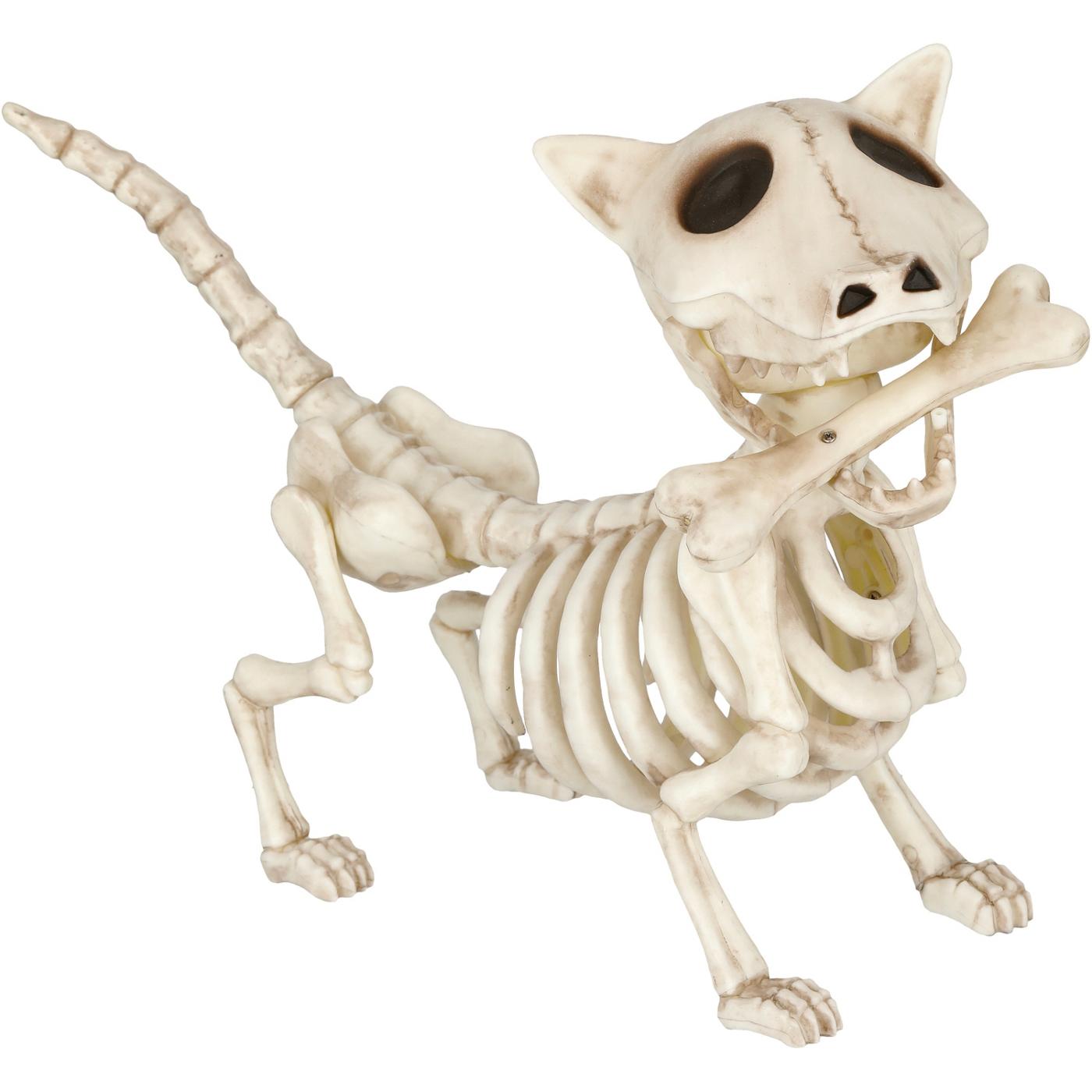 Destination Holiday Halloween Dog Skeleton with Bone; image 1 of 3