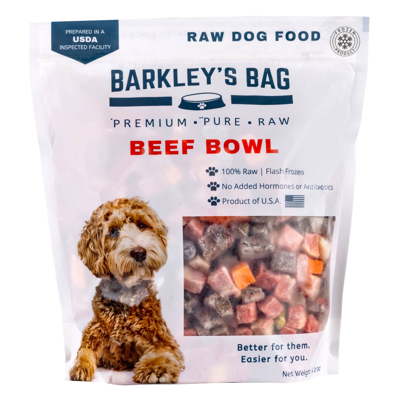 Barkley's Bag Beef Bowl Raw Dog Food; image 1 of 2