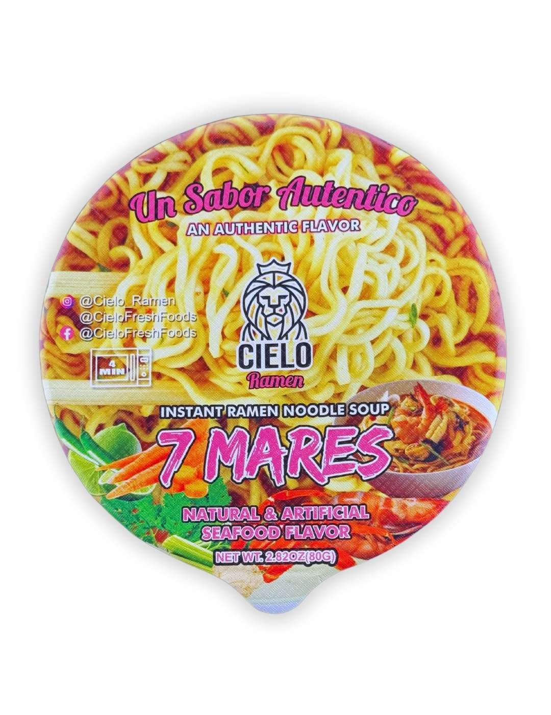 Cielo Fresh Foods 7 Mares Seafood Instant Ramen Noodle Soup; image 2 of 5