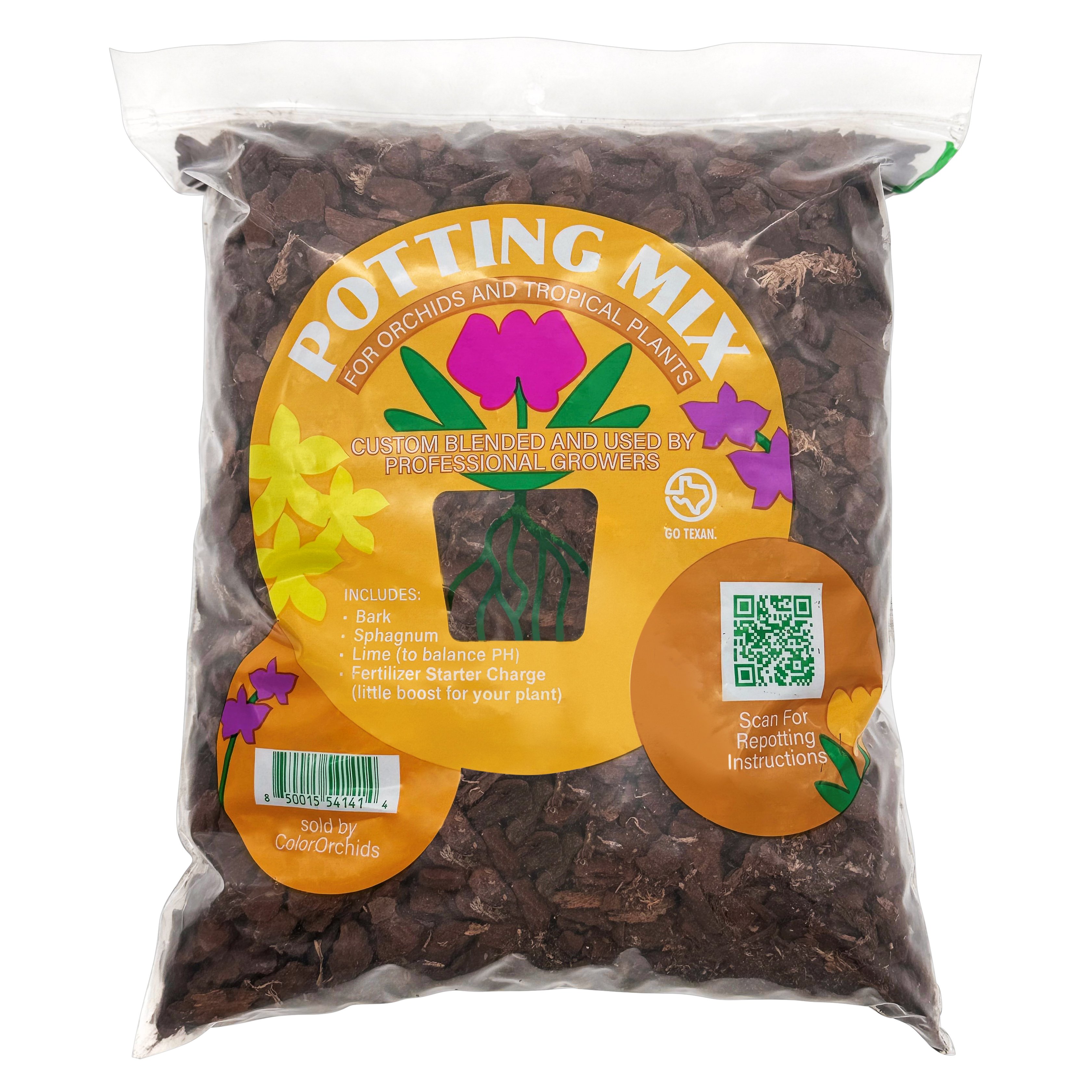 BLOOMS by H-E-B Orchid Potting Mix - Shop Fertilizer at H-E-B