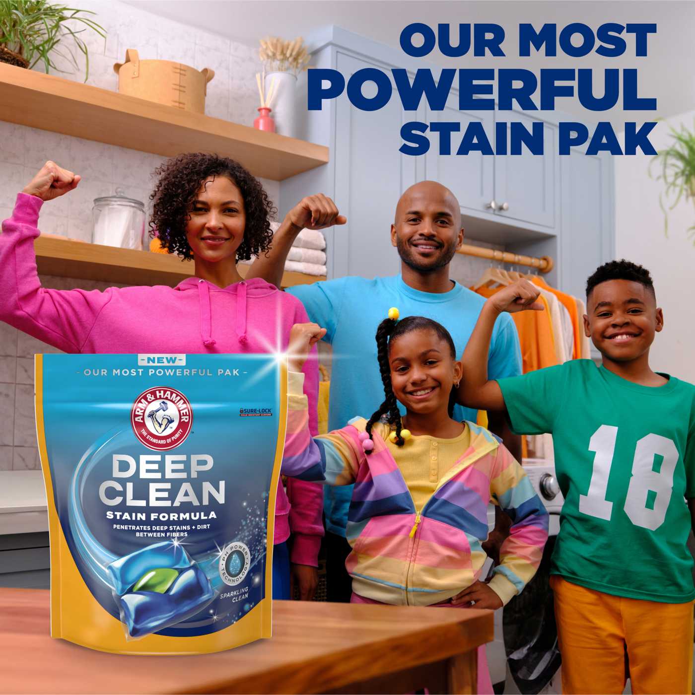 Arm & Hammer Deep Clean Stain Formula Sparkling Burst Laundry Detergent Pacs; image 9 of 13