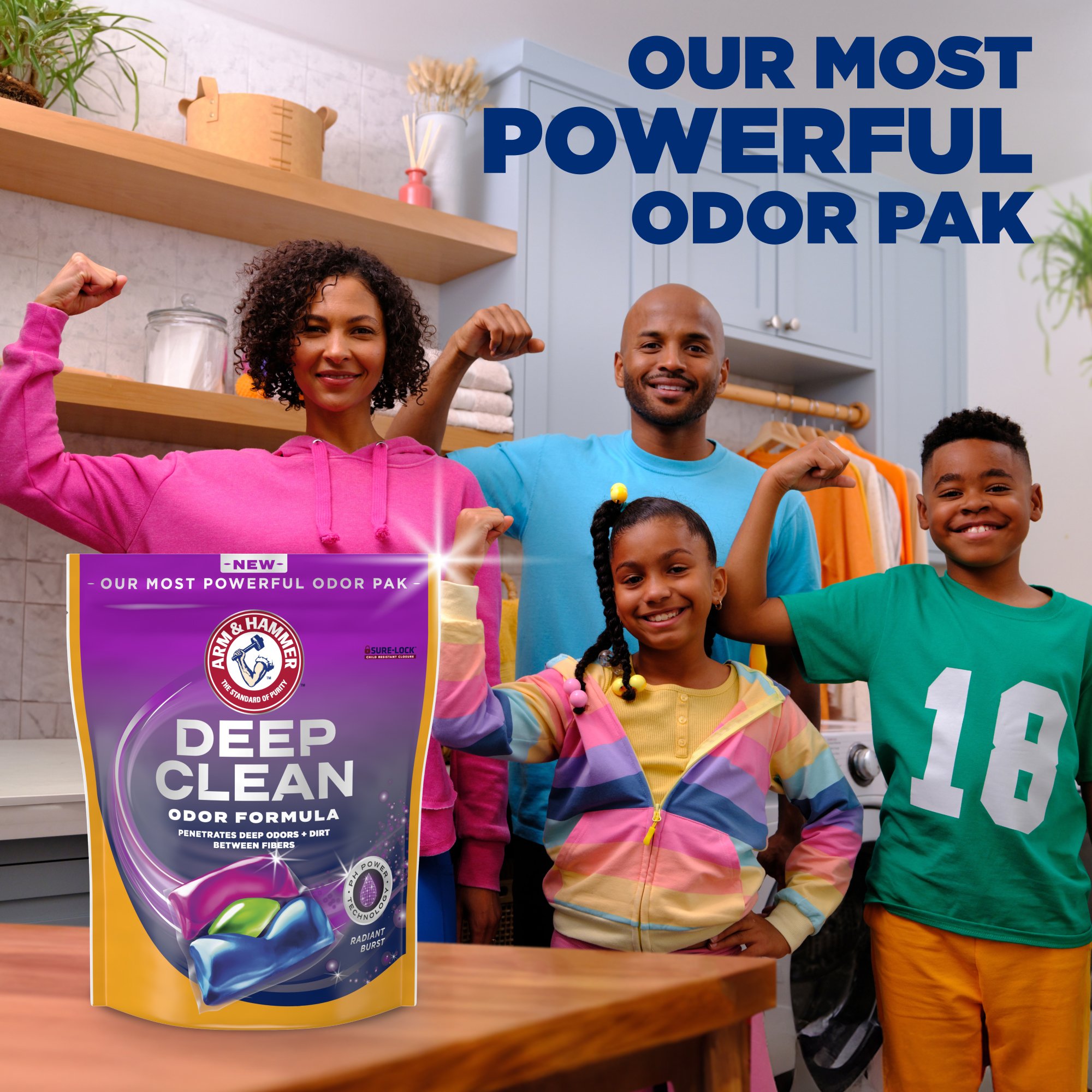 Arm & Hammer Deep Clean Odor Formula Radiant Burst Laundry