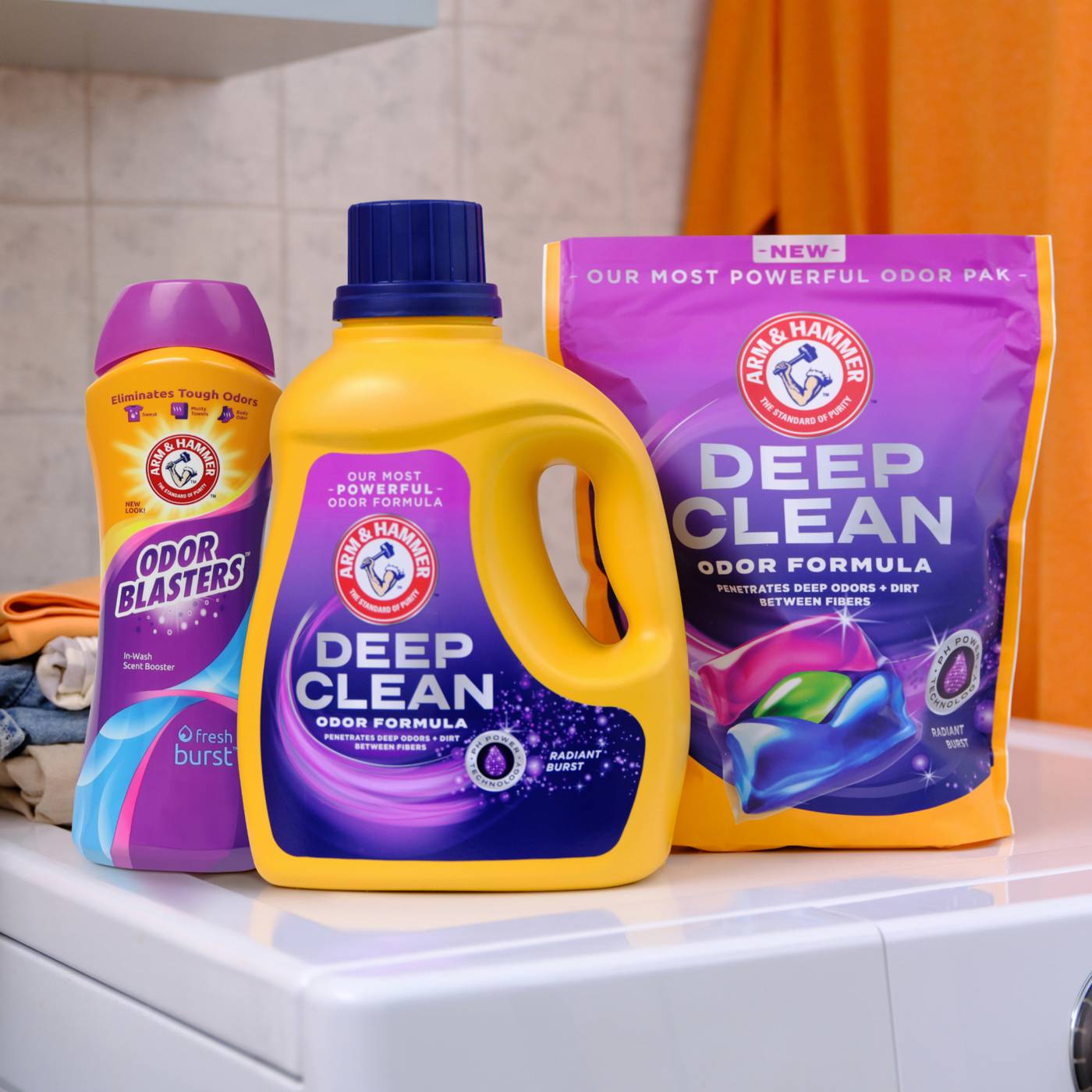 Arm & Hammer Deep Clean Odor Formula Radiant Burst Laundry Detergent Pacs; image 13 of 13