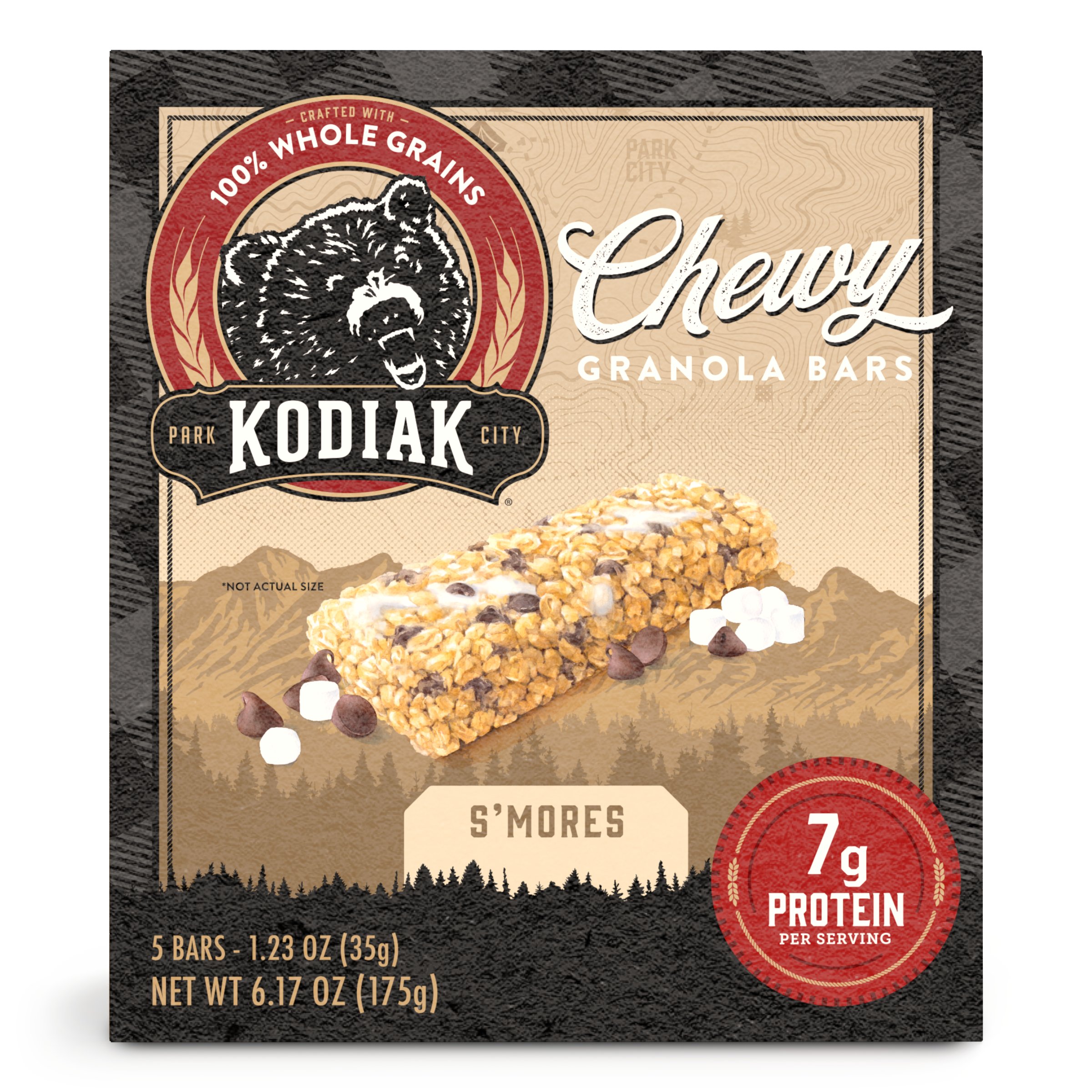 Kodiak 7g Protein Chewy Granola Bars Smores Shop Granola And Snack Bars At H E B 5023