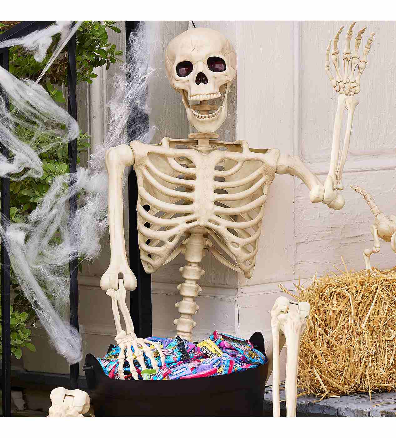 Destination Holiday Halloween Light Up Lifesize Posable Skeleton - Shop ...