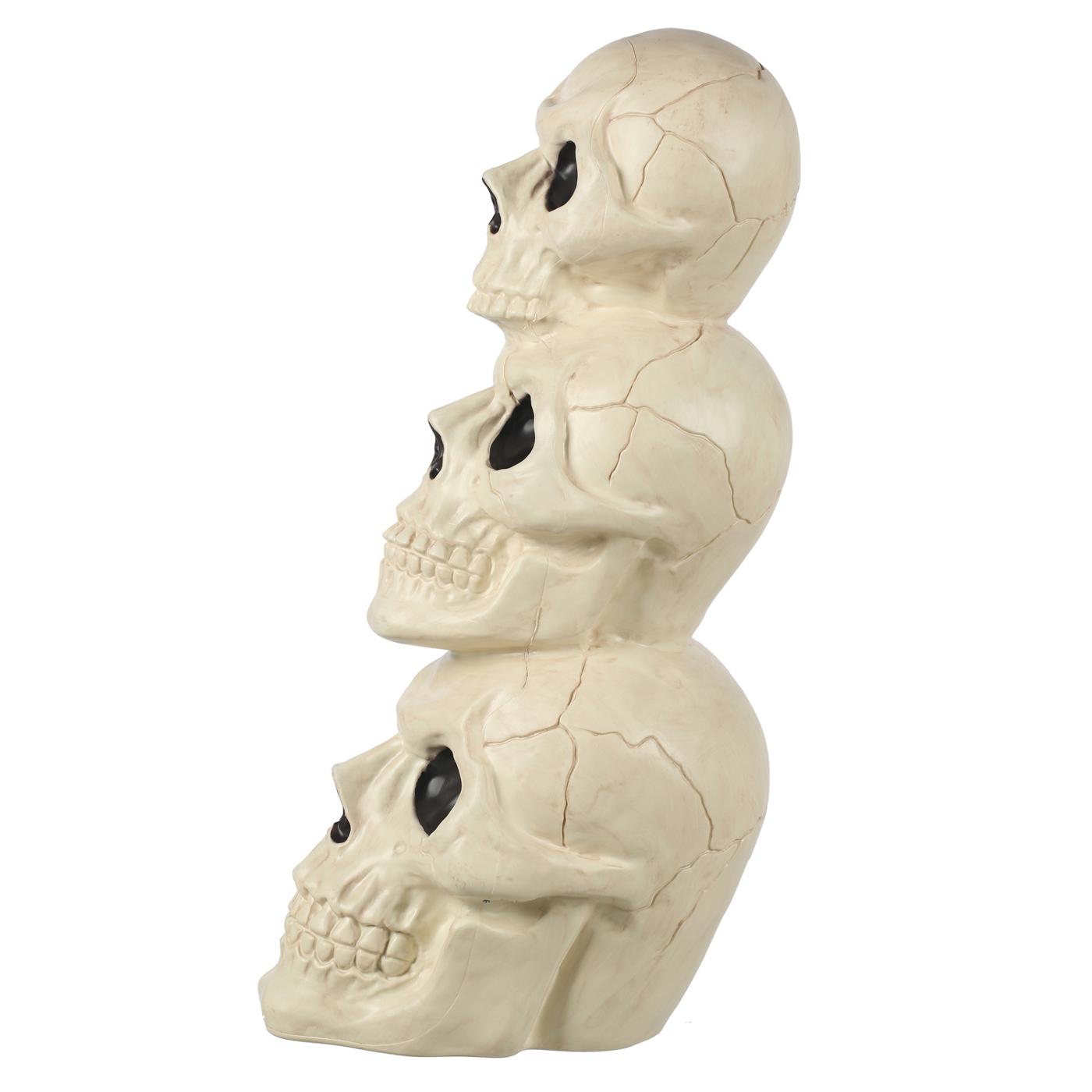 Destination Holiday Halloween Animated Three Stacked Skulls; image 2 of 5