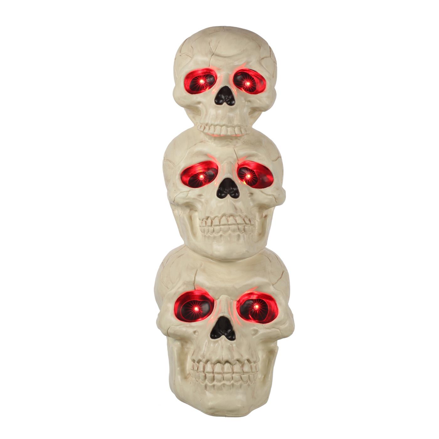 Destination Holiday Halloween Animated Three Stacked Skulls; image 5 of 5