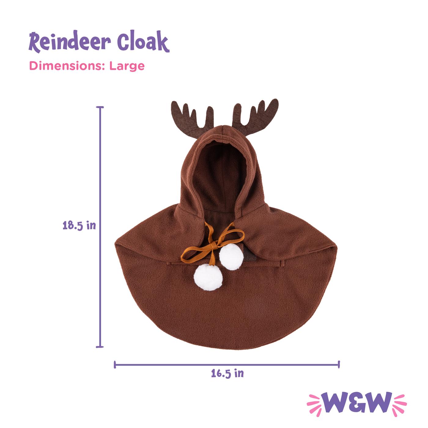 Woof & Whiskers Reindeer Cloak Large; image 3 of 3