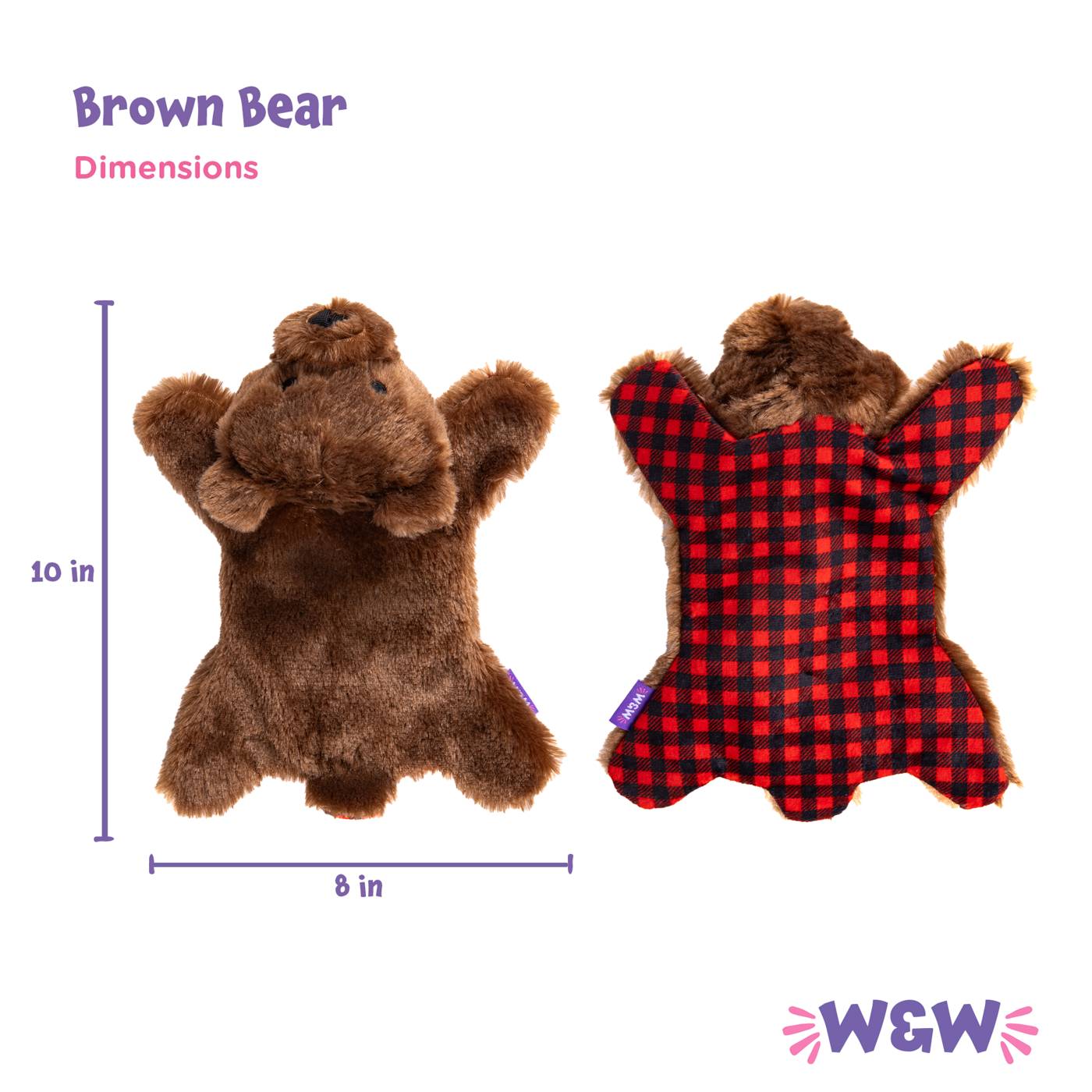 Woof & Whiskers Brown Bear; image 3 of 5