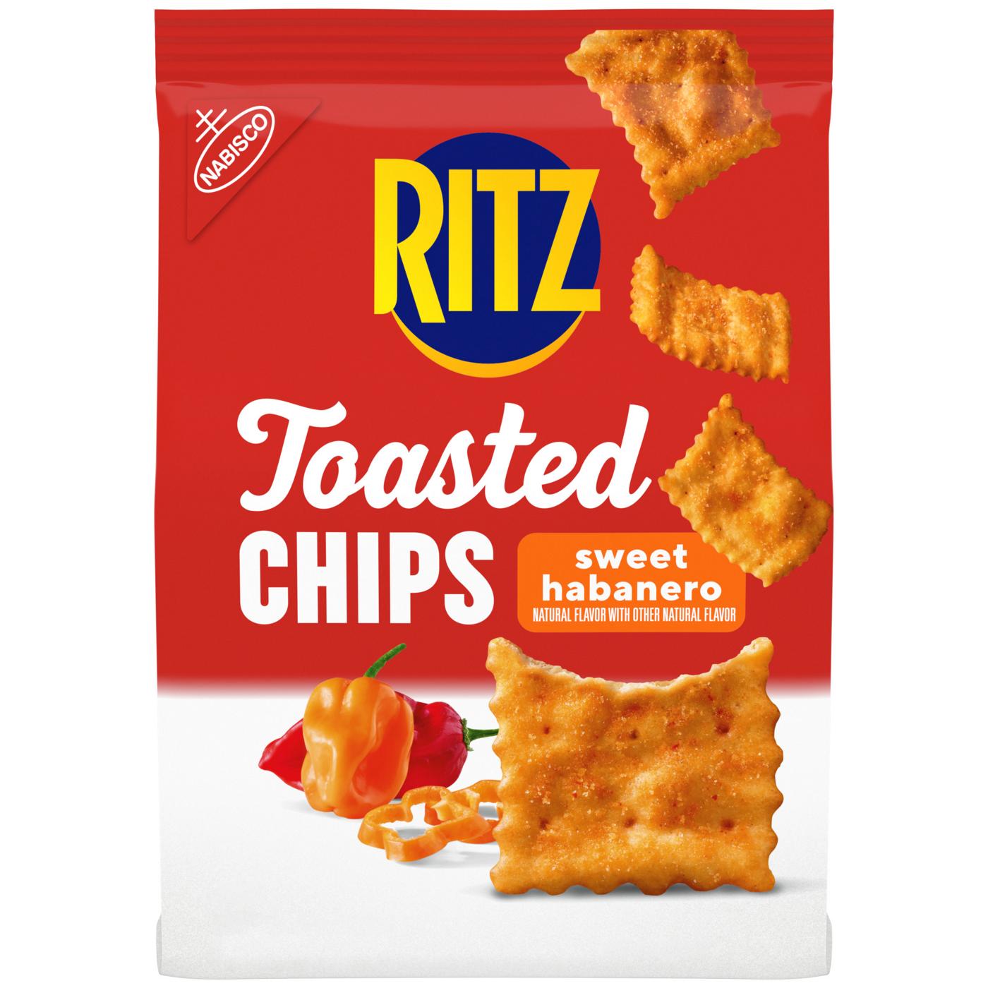 Ritz Toasted Chips Sweet Habanero Crackers; image 1 of 7