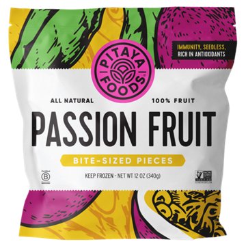Pitaya Foods Plus Passion Fruit Bite Sized Pieces, 12 oz