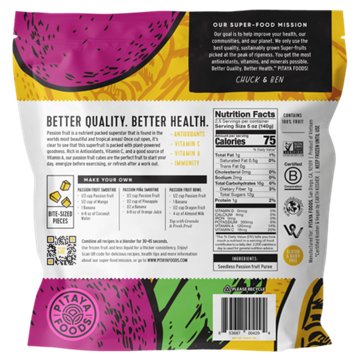 Pitaya Foods Plus Passion Fruit Bite Sized Pieces, 12 oz