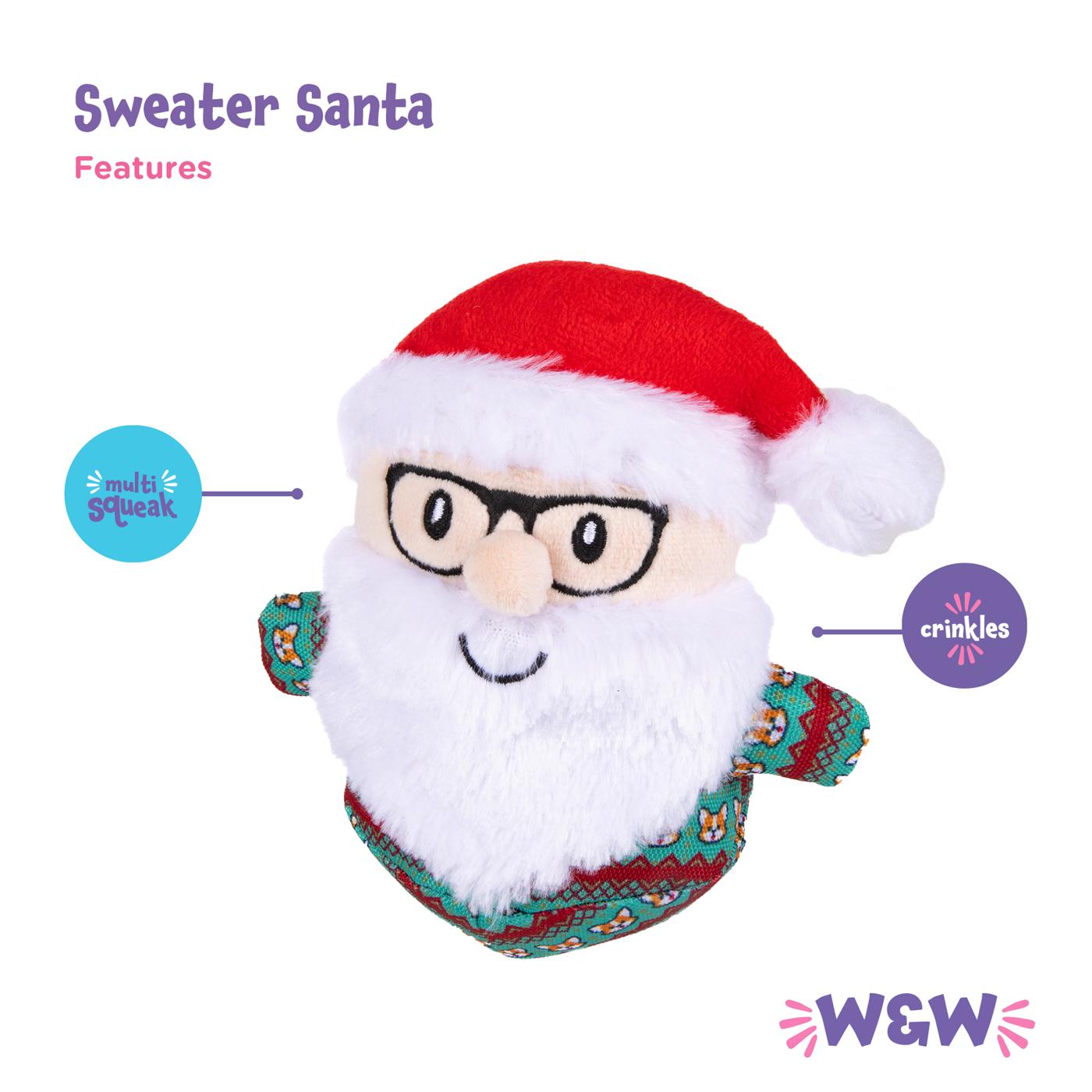 Woof & Whiskers Sweater Santa; image 2 of 5