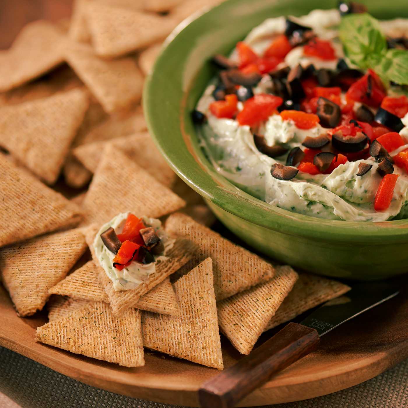 Triscuit Tomato Basil Pizza Whole Grain Wheat Crackers; image 4 of 9