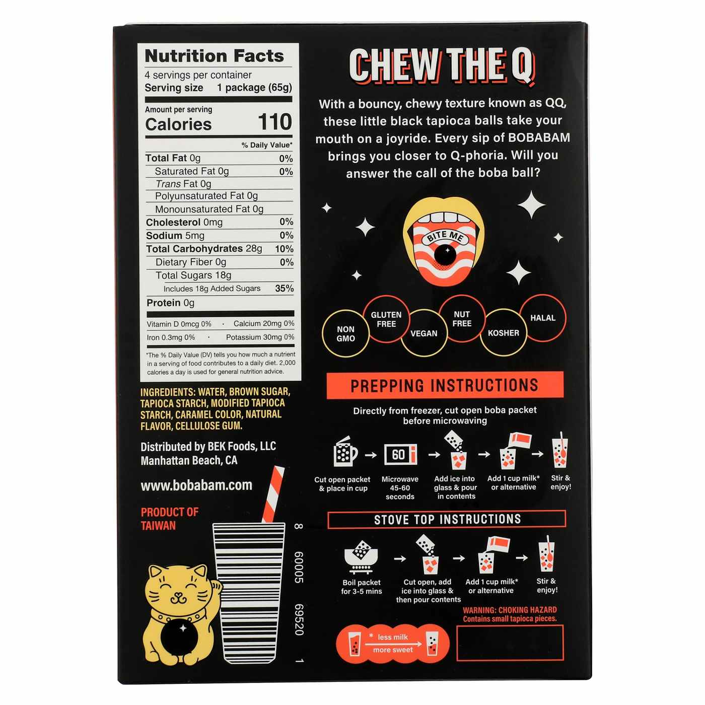 BOBABAM Frozen Instant Boba Drink Kit - Brown Sugar; image 2 of 2