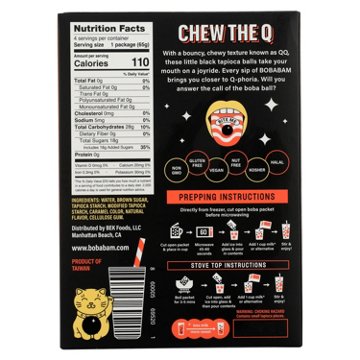 BOBABAM Frozen Instant Boba Drink Kit - Brown Sugar, 4 ct