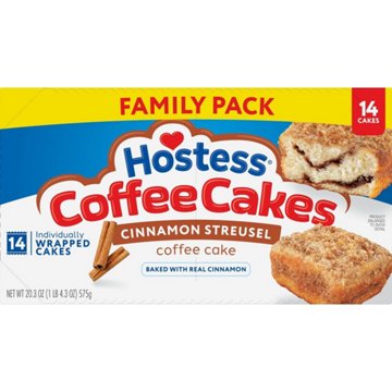 Hostess Cinnamon Streusel Coffee Cakes - Family Pack, 14 ct