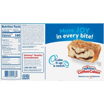 Hostess Cinnamon Streusel Coffee Cakes - Family Pack, 14 ct