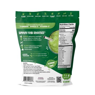 Blender Bites 1-Step Smoothie Green D-Tox, 13 oz